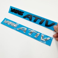 ABS Chrome Yaris Ativ Logo For Toyota Yaris Ativ AC100 2022 2023 Car Accessories