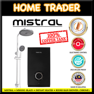 MISTRAL ✦ ELECTRIC INSTANT WATER HEATER WITH ROUND RAIN SHOWER ✦ COPPER TANK ✦ MSH101C ✦ MSH101C-WH ✦ MSH101C-BK