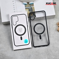 Kucase - Magsafe Case Black Clear Magnetic Case Samsung A05 Samsung A05S Samsung A06 4G Samsung A06 