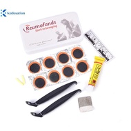 Kudosation Bike Tyre Tube Puncture Repair Tool Kit with box Cycle Lever Adhesive