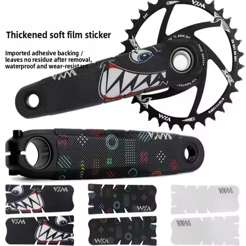 Bicycle Crank Protection Sticker Dental Disc Crank Modification Soft Film Protection Waterproof PVC 