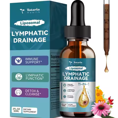 Liposomal Lymphatic Drainage Drops - 11 In 1 Organic Lymphatic Drainage