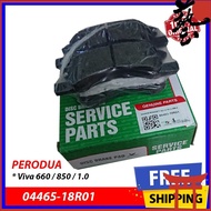 ORIGINAL PERODUA VIVA 1.0/850/660 FRONT DISC BRAKE PAD SET 04465-18R01 SKR