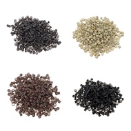[tenlzsp0bc] 500pcs 3mm Silicone   Links Beads  for I Bonded Tipped Hair Extensions