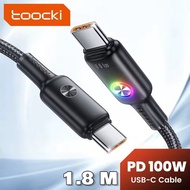 Toocki USB Type C to Type C Fast Charging RGB PD 5A 100W 1.8M Data Cable - TQ-X45