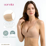 DS SORELLA WOMEN'S BRA WIRELESS SEAMLESS PLAIN 32B S10-28525B WIRELESS