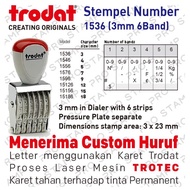 Trodat 1536 6 Digit 3mm Manual Number Stamp