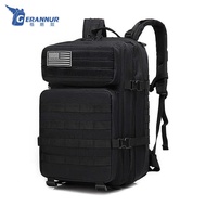Men Camouflage Outdoor Backpack 45L Large Capacity Sports Backpack Travel Commuter Multifunctional B