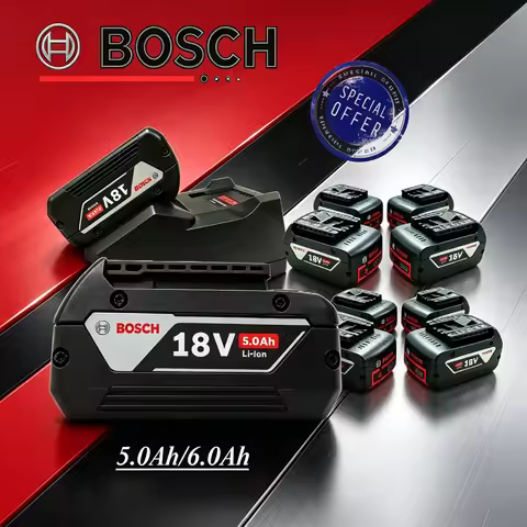 Bosch 18V5.0Ah Dubbele Lithium Accu met slimme lader, versterkte hoekbescherming,getest op strenge i