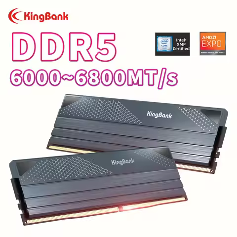 KingBank SOARBLADE KFXB Series DDR5 Black Memory 48GB (24GBx2) 6800MHz 6000MHz Dual Channel for Gami