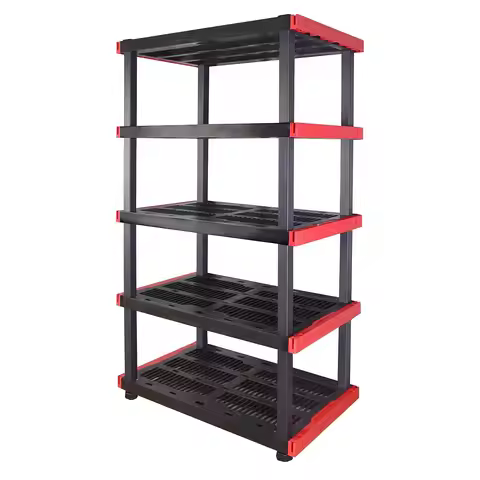Craftsman 5-Tier Heavy Duty Plastic Storage Shelves, Garage Organization, Customized