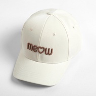 Meow Cream C01 Men's and Women's Baseball Cap Standard Form Embroidered 3D Logo Korean Style - MEOWI