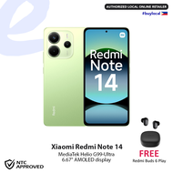 Xiaomi Redmi Note 14  6.67" AMOLED display  Helio G99-Ultra  108MP main camera  6GB+128GB FREE Redmi