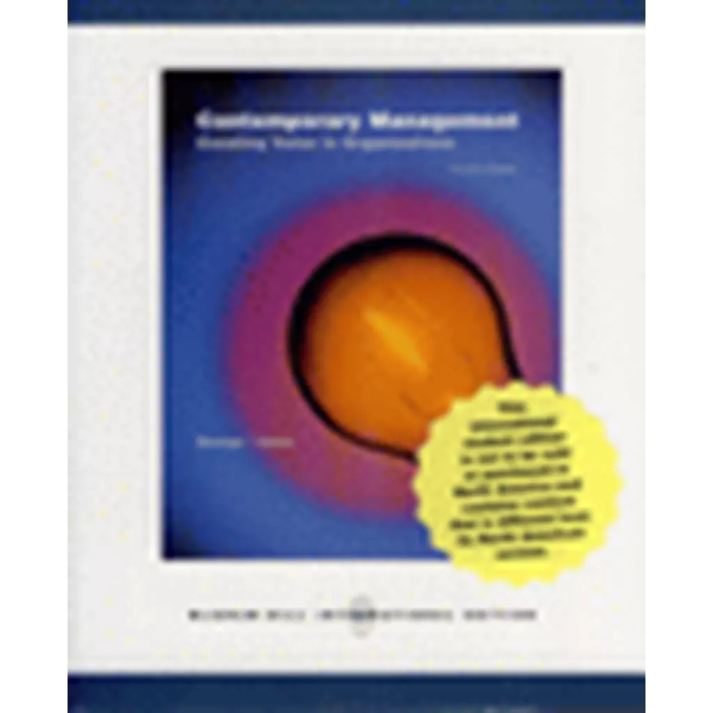 Contemporary Management Creating Value in Organizations 4ED (P)