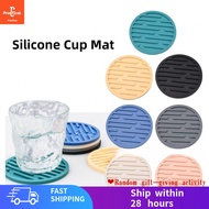 [Free Shipping] Silicone Coaster10Centimeter Ultra-Thick Round Coaster Desktop Silicone Coaster Food