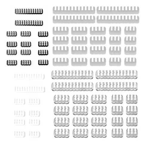 24pcs/Set PC Cable Comb 24Pin 8Pin 6Pin Computer Cable Management Comb Fit for 3.0-3.6mm PC Computer
