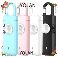 YOLANDAGOODS Personal Alarm Safety Keychain, Panic Security ABS Emergency LED Torch Keyring, Portabl
