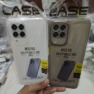 Clear Space Case Samsung M33 5G Transparent Casing Camera Protector