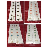 RB847. UK women's titanium bracelet 18 cm + reversible model, 12 mm clover motif