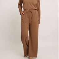 Elzatta Knit Series Baju Atasan Tunik  Celana Gamis Wanita Bahan Knit Nyaman Adem Casual
