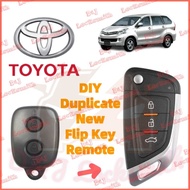 DIY Setting 🔥 Toyota Avanza & Rush Remote Flip Key Immobilizer Chip 315 433 G ID67 Battery Kunci Ala