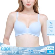 Wacoal Seamless Bra บราไร้โครงรูปแบบ 3/4 Cup เสริมฟองน้ำ 10 มิล - WB5X63 (สีฟ้า/SX)