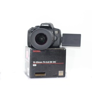 Canon Used 750D Body With New Lens Sigma 10-20mm F4-5.6 EX DC
