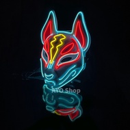 Fortnite the same plastic cold light led luminous full face mask costume party festival props factor