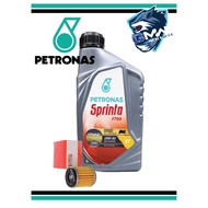 4t oil ❦Petronas Sprinta F700 Semi Synthetic 100% ORIGINAL Motor ENGINE Oil 15W-50 4T❈