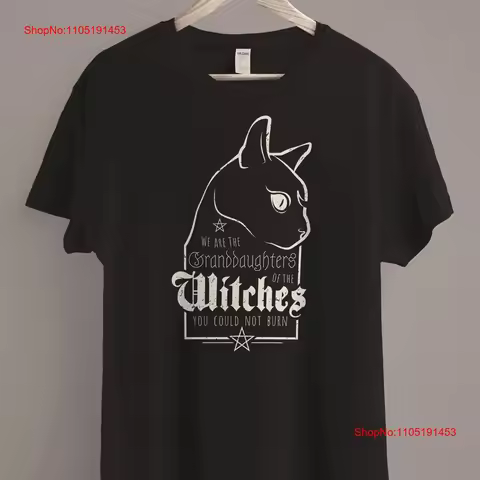 Witch Clothing Granddaughters of the Witches T Shirt Witchy Wicca Witchcraft vintage Washed Top For 