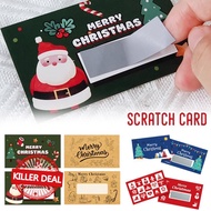 Set Diy Christmas Scratch Cards: Homemade Lucky Reward & Redemption Cards For Kids To Win J9e3