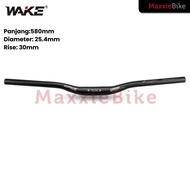 WAKE HB011 Handlebar Rise 30mm Bicycle Handlebar 25.4x580mm Aluminum Alloy Bike Handlebar
