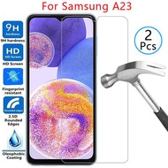 Tempered Glass Case For Samsung A23 Cover On Galaxy a 23 23a Phone Coque Samsun Samsumg Sansung Galx