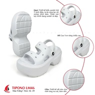 [CHÍNH HÃNG] Sục TIPONO LM46 Dép Cross Crush STOMP 2 Quai Đúc Nguyên Khối Đế Cao 6cm Chống trơn - TẶ