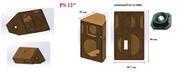 ตู้ลำโพง  PS 12 นิ้ว ดอกแหลม P888 ดอกแหลมปากเป็ด 8นิ้ว ไม้อัดตราภูเขา15 มม.(ราคาต่อใบค่ะ)