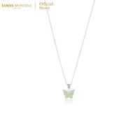 Louis Montini (Jewelry) Sterling Silver 925 Necklace สร้อยคอเงินแท้ 92.5% สร้อยคอผู้หญิง รูปผีเสื้อ LJNC04