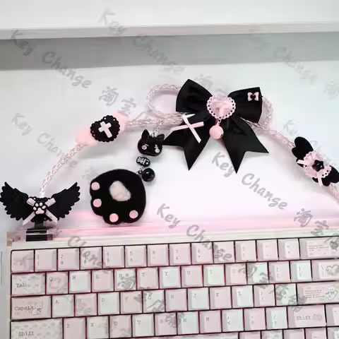 Wooting Keyboard Decoration Pendant Data Line Custom Luminous 8k Magnetic Axis Girl Cute Anime Singl