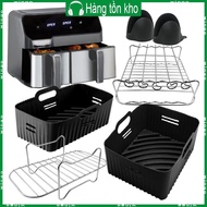 WIN Air Fryers Silicone Liner Rectangular Air Fryers Basket Liner Reusable Silicone