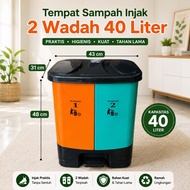 CARGO - 2 CONTAINER 20 LITER AND 40 LITER TRASH CAN HOSPITAL OFFICE RESTAURANT TRASH CAN tong sampah