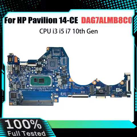 For HP Pavilion 14-CE Mainboard DAG7ALMB8C0 Laptop Motherboard i3 i5 10th Gen 940MX 2G L67077-601 L6