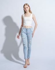 MODAVIE - JOY TANK TOP Square Tanktop Baju Atasan Wanita Crop Top Korea Crop Square Tank