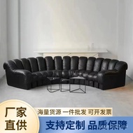Club ktv Arc Shape New Style Combination Hotel Multiplayer Casual Fan-Shaped Modern Leather Sofa Nor