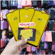 ANTI-SCRATCH GLASS REALME C21 - TEMPERED GLASS FULL GLUE 9D TEMPER GLASS REALME C21 - BD