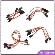 [PrettyiaMY] 5 Pieces Male To Female Servo Extension Lead Cable 3 Pin Futaba JR Connector