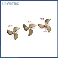 TFL RC Boat 3-Blade Propeller Brass 6717 7016 7214  Hole 6.35mm Prop  For Professional Racing Engine