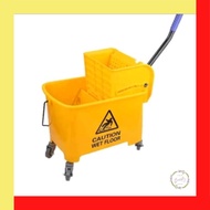 Heavy Duty Mop Bucket with Wringer Press