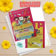 Elite Dictionary With Grammar And Conversation Picture With How To Read Uk. Large 20.5 x 27.5 cm