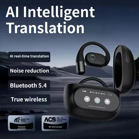 AI Translation Bluetooth Earphones 164 Language Translate Multi-Languages Simultaneous Interpretatio