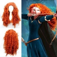 Brave legenda cosplay wig Melinda wig rambut kerinting panjang anime cos wig