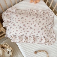 BuLuTu Tuberose Floral Themed Pillow Covers Standard Size for Kids Toddler/Twin Bed, Soft Breathable